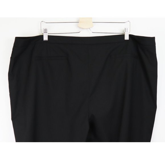 NEW Halogen Straight Leg Slant Pocket Career Trouser Pants Black Plus Size 22 - Picture 10 of 11